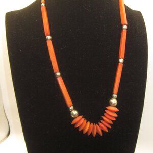 Orange Agate Boho Necklace